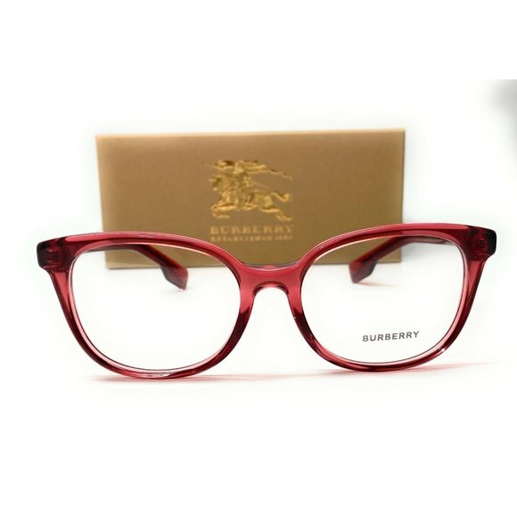 Burberry Transparent Red Eyeglasses - Picture 2 of 4
